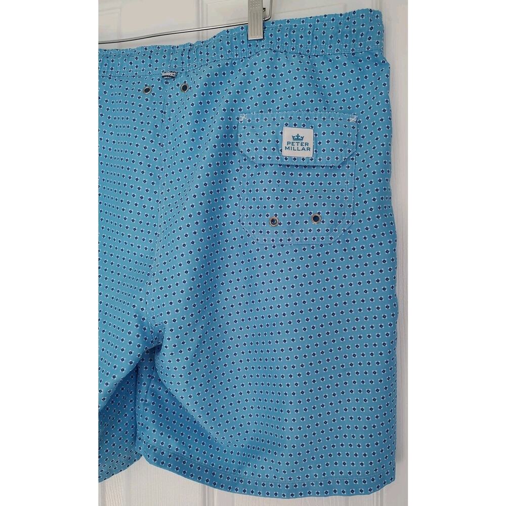 Men's Peter Millar Shackleford Performance Hybrid Swim Shorts Macau Blue - XL - Picture 6 of 8